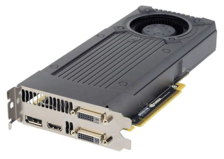 De GeForce GTX 760 referentiekaart van NVidia